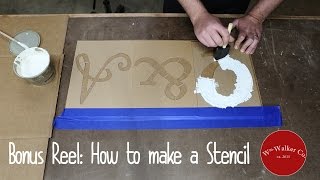 How to make a DIY stencil [upl. by Odlanyer]