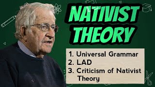 NATIVIST THEORY by Noam Chomsky in UrduHindi [upl. by Willumsen743]