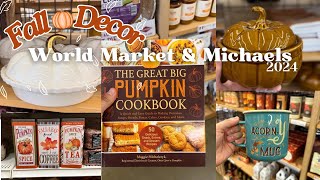 OMG FALL🍂DECOR 2024 AT WORLD MARKET amp MICHAELS FALL DECORATING IDEAS  falldecor fallvibes [upl. by Jangro]