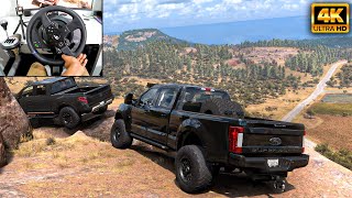 Ford F250 Super Duty amp Nissan Titan  OFFROAD CONVOY  Forza Horizon 5Thrustmaster T300RS gameplay [upl. by Ardnwahs]