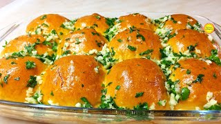 Мягкие как Пух Пампушки с чесноком и зеленью к борщу Вкусный Рецепт Пампушек [upl. by Ener]