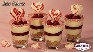 ♡ Recette de Verrines de la SaintValentin à la Framboise ♡ [upl. by Hilton]