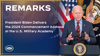 President Biden Delivers the 2024 Commencement Address at the US Military Academy [upl. by Auqinahs]