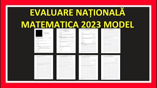 EVALUARE NATIONALA 2023 MATEMATICA MODEL REZOLVARE EXAMEN CLASA 8 MATEMATICA SUBIECTE EVALUARE 2023 [upl. by Kilroy]