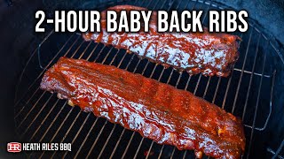 The BEST Smoked Baby Back Ribs in 2 Hours  Heath Riles BBQ [upl. by Durno]