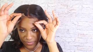 How to cut the lace on a lace front wig for beginners VERY DETAILED [upl. by Haley53]