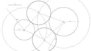 How to Draw the Tangent circles between two Given Circles Knowing its Radius 2 solutions [upl. by Gussy406]