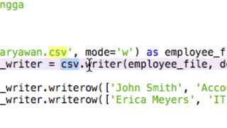 4 Pengolahan data CSV di Python [upl. by Ddarb]