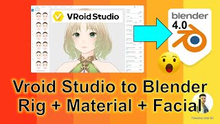 Vroid Studio to Blender 40  VRM importer  Tutorial  Mangga Cartoon Creator [upl. by Lombard316]