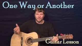 One Way Or Another One DirectionBlondie Easy Guitar Lesson How to Play Tutorial [upl. by Alrick]