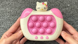 Hello Kitty Pop It Game Unboxing And Review 2024  Most Satisfying electric game console Fidget Toy [upl. by Ybbob]