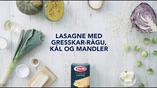 Lasagne med gresskarragù kål og mandler [upl. by Astrid]