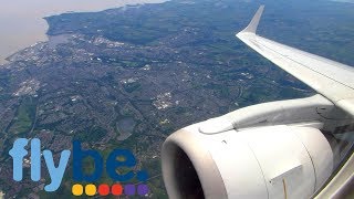 ONBOARD Flybe Embraer 195 Stunning Takeoff from Cardiff Airport CWL Full HD [upl. by Ayita]