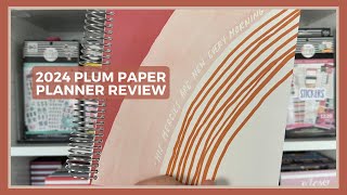 2024 Custom Daily Plum Paper Planner Review [upl. by Aitercul]