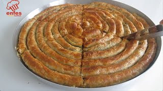 ÖYLE BİR BÖREK TARİFİM VARKİ 😉 ÇITIR ÇITIR YİYENLER BİR DAHA İSTEYECEK 😍 OKLAVASIZ EL AÇMALI 👍💯 [upl. by Moriyama283]