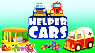 Helper Cars compilation 1 Car cartoons for kids [upl. by Knutson]