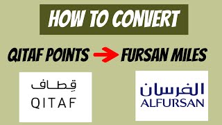 How to Convert Qitaf Points to Fursan Miles  A StepbyStep Guide [upl. by Nazler]