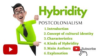 What is Hybridity and cultural identityTypesFeaturesExamples [upl. by Baler971]