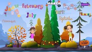 Months of the Year Song for Kids  Fun and Catchy Learning  12 months of the year kidssongs [upl. by Punak982]