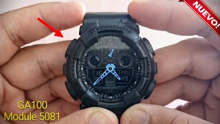 Cómo poner la hora Reloj Casio GShock GA100 Módulo 5081 en menos de 1 minuto [upl. by Cohl892]