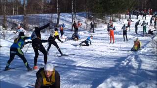 Vasaloppet 2012 crashes cut Risberg vurpor [upl. by Aihcats]