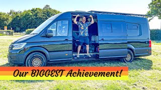 Our Biggest Achievement Yet VW Crafter Camper Self Build [upl. by Siulesoj]