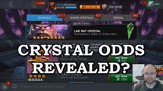 Crystal Odds Revealed  Marvel Contest of Champions [upl. by Yslehc]