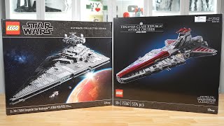 LEGO Star Wars UCS VENATOR vs UCS IMPERIAL STAR DESTROYER Comparison 75252 vs 75367 [upl. by Orsino846]