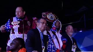 Champ Jamel Herring Enters Ring Accompanied By Fellow Marines [upl. by Adnamra]