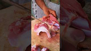 BIRYANI PIECES karimnagar meatcuttingstyle meat kiranmeatcutting [upl. by Anaerb]