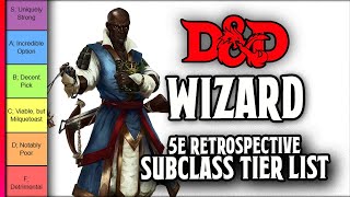 Wizard Subclass Tier List  DampD 5e Retrospective [upl. by Atronna655]