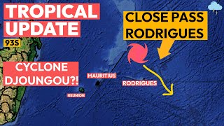 Potential Cyclone Forming far from Mauritius May Affect Rodrigues [upl. by Nomit]