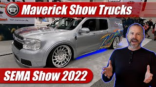 Top 5 Ford Maverick Custom Trucks at SEMA Show [upl. by Eph]