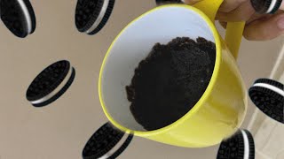 oreo mug cake recipe  ASMR [upl. by Iramo]