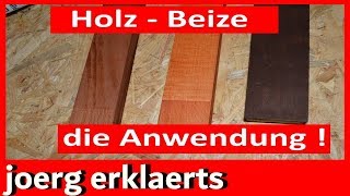 Richtig Holz beizen und färben mit Wasserbeizeeine Anleitung Tipps amp Tricks Tutorial Nr143 [upl. by Sutniuq]