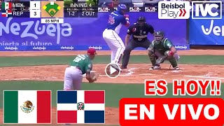 México vs República Dominicana en vivo donde ver a que hora juega México vs Dominicana resumen [upl. by Akerue]