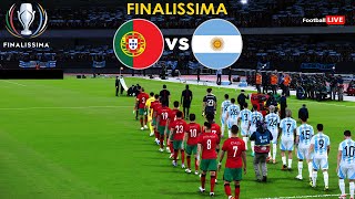 Portugal Vs Argentina  FINALISSIMA 2024  Full Match All Goals  Ronaldo vs Messi  PES Realistic [upl. by Ramedlab]