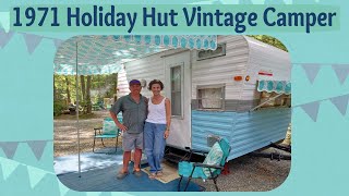 1971 Holiday Hut Vintage Camper Tour [upl. by Hawk292]