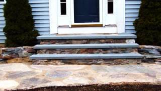 How to Build Fieldstone Steps with Bluestone Treads [upl. by Krasner151]