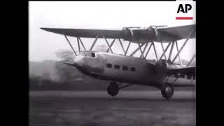 First Handley Page HP42 tested at Radlett [upl. by Ynaffet95]