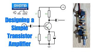 57  Designing a Simple Transistor Amplifier [upl. by Lipfert]