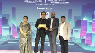 Actor Imran Khan honored at SoS NiteLife Excellence Awards 2023 by Major Royden Dsouza at MCA Mumbai [upl. by Faludi968]