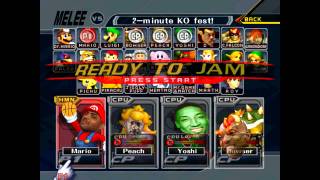 Super Slam Bros Melee  Menu Theme Quad City DJs vs Smash Orchestra [upl. by Artiek245]