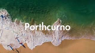 Porthcurno Beach CORNWALL by Drone [upl. by Luiza900]