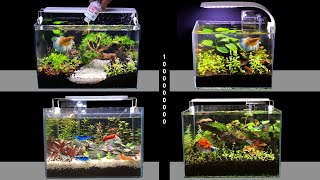 Top 4 How To Make Nano Aquarium For Officer  Diy Aquascape by Mr Decor 106 [upl. by Nwahshar]