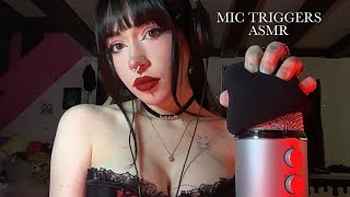 Mic Triggers ASMR  Mic Scratching Pumping Tapping Foam Cover Swirling Whispering [upl. by Mansur]