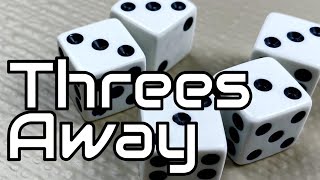 How to Play Threes Away  dice games  Skip Solo [upl. by Enirhtak]