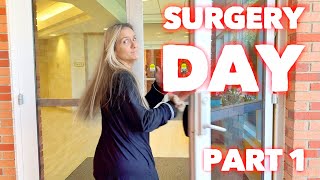 SURGERY DAY Part 1  Getting My Mommy Makeover  Family 5 Vlogs [upl. by Ashlin]