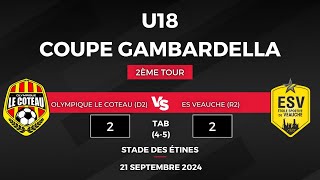 U18 COUPE GAMBARDELLA OLC vs ES Veauche  210924 [upl. by Ralyat138]