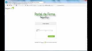 Portal de Firma SeguriSign  Firmar Documentos [upl. by Ocin]